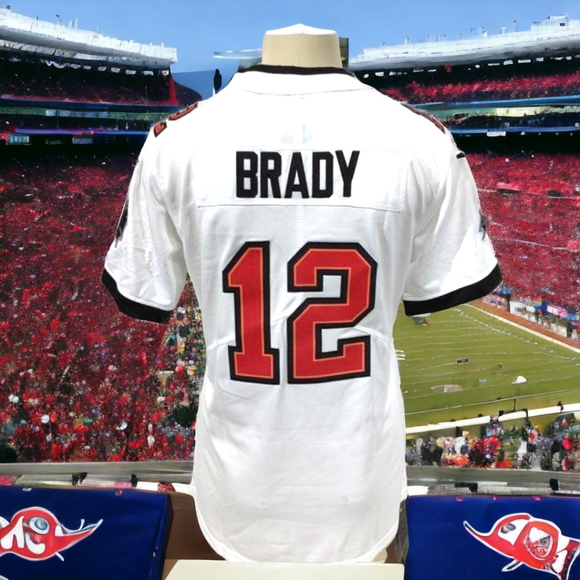 Authentic NFL TOM BRADY #12 BUCCANEERS Women's Medium Jersey - Picture 4 of 17